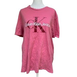 Calvin Klein Pink Monologo Cotton T-Shirt
